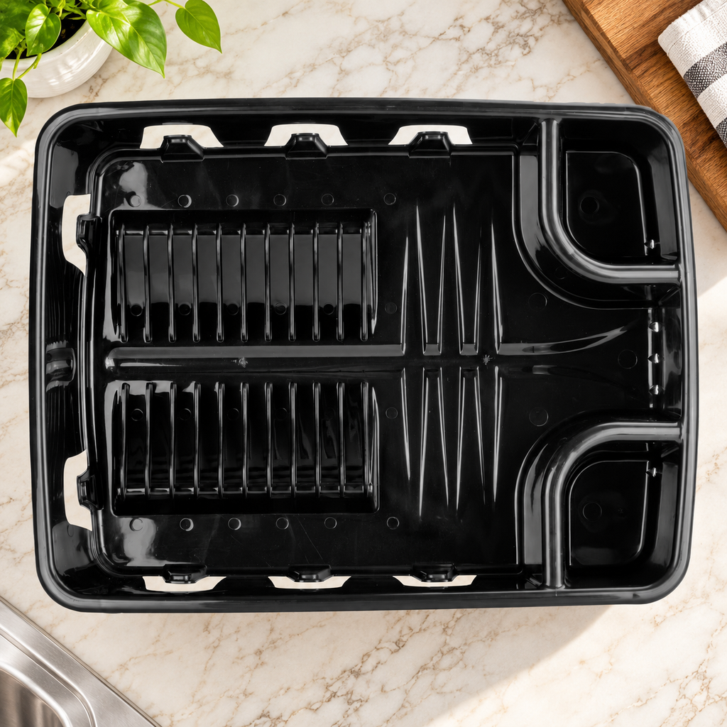All-in-One Drain Dish Rack